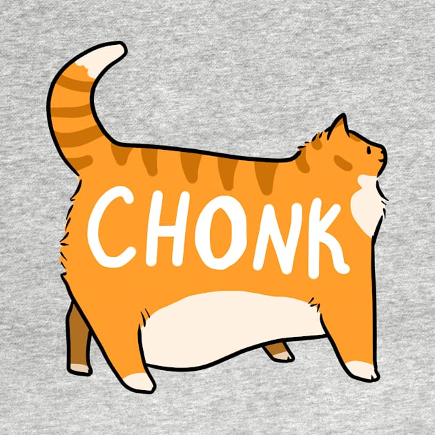 Chonky Orange Tabby Cat by saradaboru